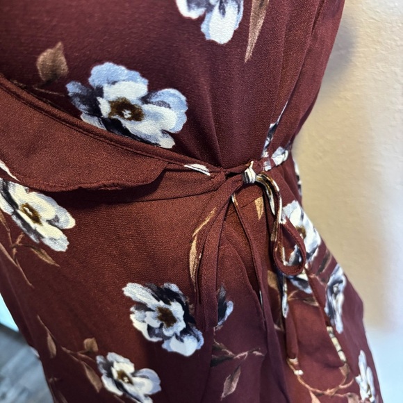 Xhilaration Red White Tiered Ruffled Mini Dress - Picture 3 of 5